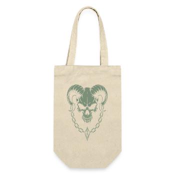 Skull with Horns Ram Skull - Gift Bag for Bottles - nature - Front