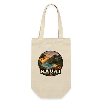 Kauai Hawaii Island Volcano Beach Vacation - Gift Bag for Bottles - nature - Front