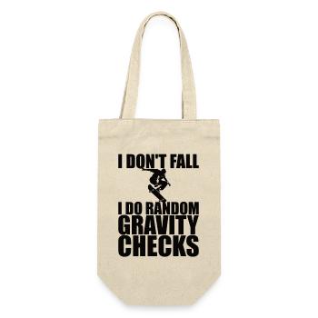 I Don't Fall I Do Random Gravity Checks - Gift Bag for Bottles - nature - Front