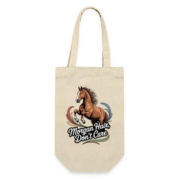 Morgan Haar, Dont Care Pferd Illustration - Geschenkbeutel für Flaschen - Natur - Vorne
