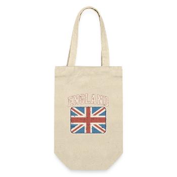 England Flag Vintage - Gift Bag for Bottles - nature - Front
