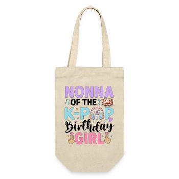 Nonna of The K-Pop Birthday Girl - Geschenkbeutel für Flaschen - Natur - Vorne