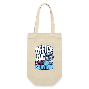 Office AC Survivor Funny Employee Workplace Humor - Gift Bag for Bottles - nature - Front