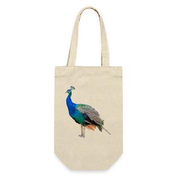 Paon bleu, naturel, photographie - Sac à bouteille - nature - Devant