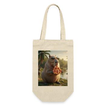 Pizza Capybara with sunglasses - Gift Bag for Bottles - nature - Front