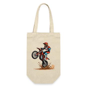 Motocross jump in the mud - Gift Bag for Bottles - nature - Front