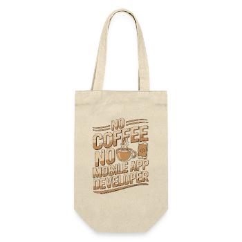 Mobile App Developer No Coffee No Programming - Gift Bag for Bottles - nature - Front