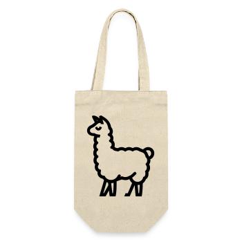 lama - Sac à bouteille - nature - Devant