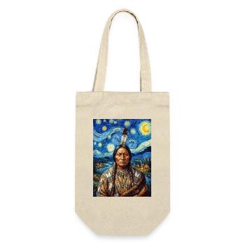 N Navajo Starry Night Portrait - Gift Bag for Bottles - nature - Front