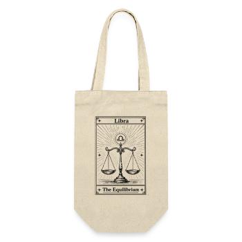 Libra | Tarot card zodiac sign - Gift Bag for Bottles - nature - Front