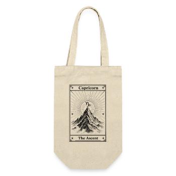 Capricorn | Tarot card zodiac sign - Gift Bag for Bottles - nature - Front