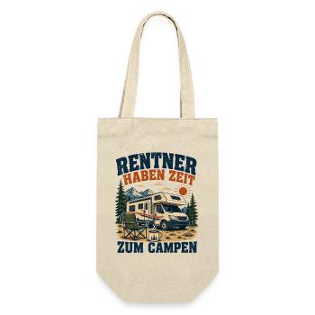 Rentner Haben Zeit Zum Campen Wohnmobil - Geschenkbeutel für Flaschen - Natur - Vorne