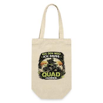 Aus dem Weg: Ich Muss Quad Fahren - Geschenkbeutel für Flaschen - Natur - Vorne