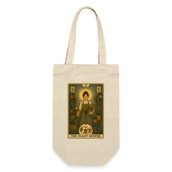 Pflanzenhüter | Zimmerpflanzen Tarot - Geschenkbeutel für Flaschen - Natur - Vorne