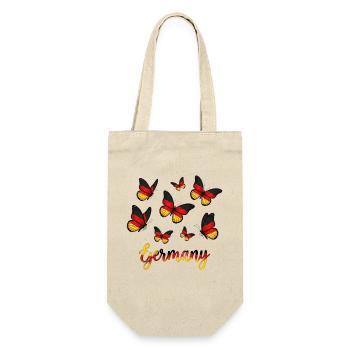 Germany Schmetterlinge Gradient Script - Geschenkbeutel für Flaschen - Natur - Vorne