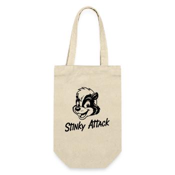 Stinky Attack Funny Skunk Cartoon For - Gift Bag for Bottles - nature - Front