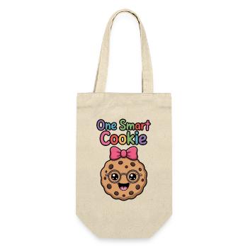 One Smart Cookie - Smart Cookie with Glasses - Gift Bag for Bottles - nature - Front