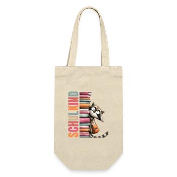 School Child Raccoon School Enrollment - Gift Bag for Bottles - nature - Front