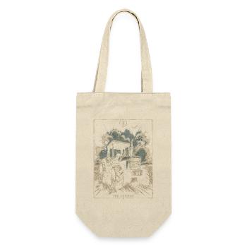 The Farmer Tractor Vintage Illustration - Gift Bag for Bottles - nature - Front