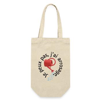 I can't, I watered Garden & Vegetable Garden Humor - Gift Bag for Bottles - nature - Front