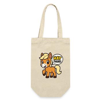 Poney dit foin Là - Sac à bouteille - nature - Devant