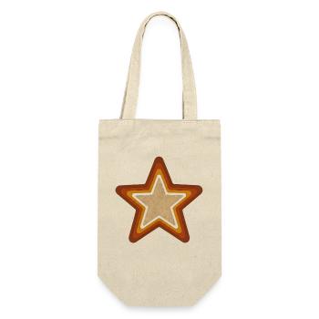 Vintage Star Retro Star Star Motif Design - Gift Bag for Bottles - nature - Front