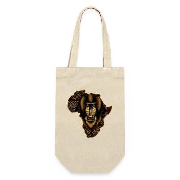 Africa's Tribalmandril Portrait - Gift Bag for Bottles - nature - Front