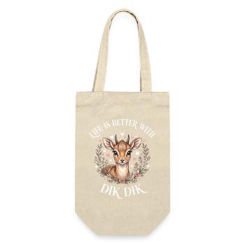Life is more beautiful with dikdiks. - Gift Bag for Bottles - nature - Front