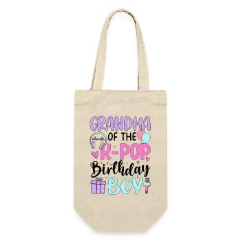 Grand-mère du garçon d’anniversaire K-Pop - Sac à bouteille - nature - Devant