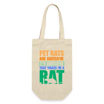 Rat, rat de maison, propriétaire de rats, amoureux des rats - Sac à bouteille - nature - Devant