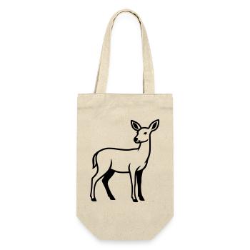 Deer Silhouette Hunter Hunting Club Forester Forest - Gift Bag for Bottles - nature - Front