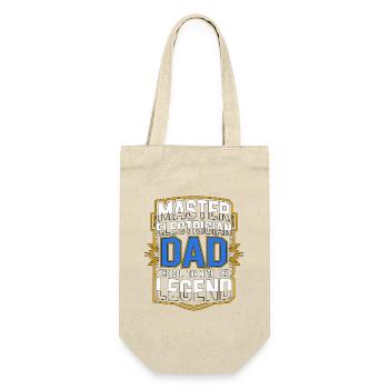 Master Electrician Dad The Electrical Technician - Gift Bag for Bottles - nature - Front