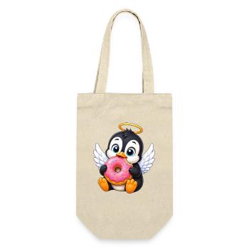 Cute Angel Penguin Donut Cartoon - Gift Bag for Bottles - nature - Front