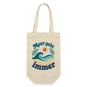 Sea Always Goes Waves Summer Vacation - Gift Bag for Bottles - nature - Front