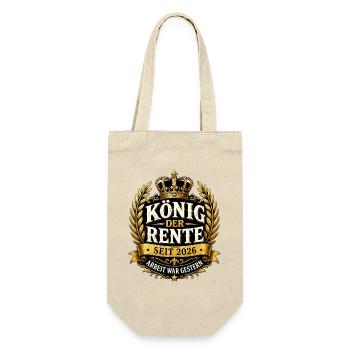 König der Rente 2026 Ruhestand Humor - Geschenkbeutel für Flaschen - Natur - Vorne
