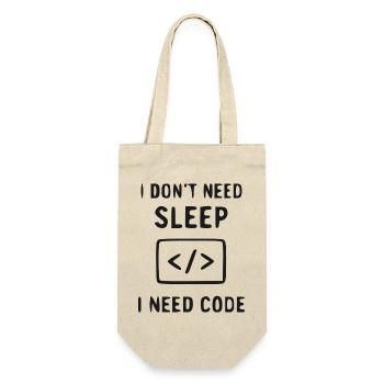 Code au lieu de sommeil - Sac à bouteille - nature - Devant