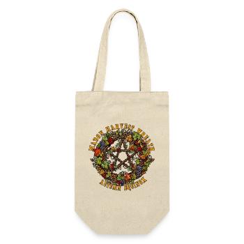 Mabon Harvest Wreath Autumn Equinox Pagan - Gift Bag for Bottles - nature - Front