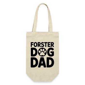 Papa de chien en famille d’accueil - Cadeau adopté par un chien - Sac à bouteille - nature - Devant