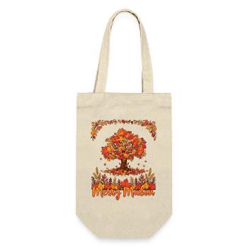 Fröhliches Mabon-Rad des Jahres Heidnische Herbst-Tagundnachtgleiche - Geschenkbeutel für Flaschen - Natur - Vorne
