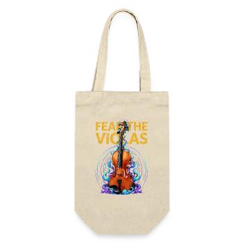 Fear The Violas Viola Orchestra Musician Saying - Gift Bag for Bottles - nature - Front