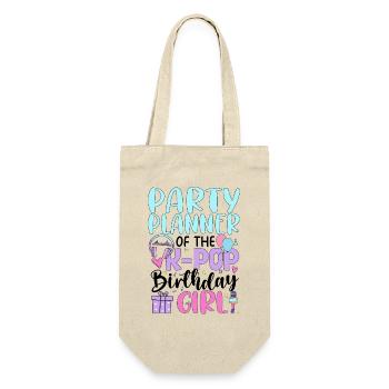 Party Planner of The K-Pop Birthday Girl - Gift Bag for Bottles - nature - Front