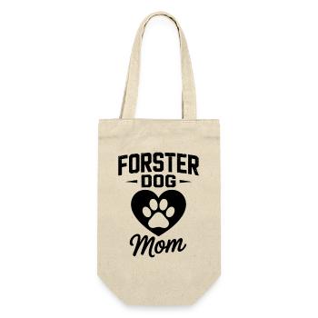 Foster Dog Mom - Hund Adoptiert Geschenk - Geschenkbeutel für Flaschen - Natur - Vorne