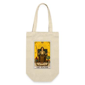 Professeur | Profession scolaire Tarot - Sac à bouteille - nature - Devant