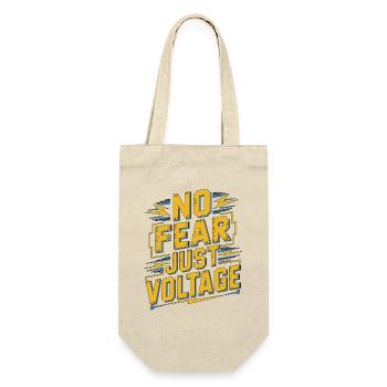 Industrial Electrician No Fear Just Technician - Gift Bag for Bottles - nature - Front