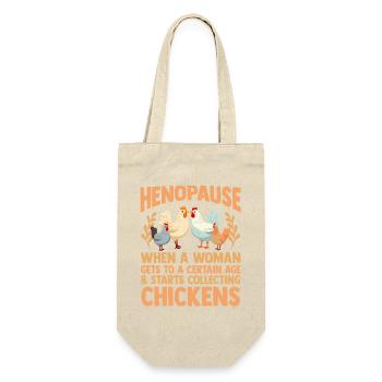 Élevage de coqs, volaille, poulet - Sac à bouteille - nature - Devant