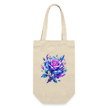 Bleu Rose Couronne - Sac à bouteille - nature - Devant
