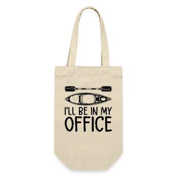 I'll be in my office - Canoeing Kayaking Kayaker - Geschenkbeutel für Flaschen - Natur - Vorne