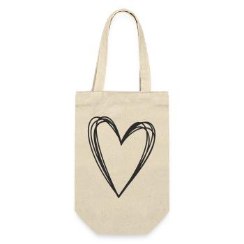 Cœur – Symbole d’amour et de connexion - Sac à bouteille - nature - Devant