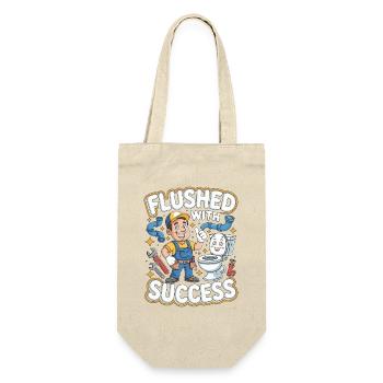 Master Plumber Flushed With Licensed Plumber - Geschenkbeutel für Flaschen - Natur - Vorne