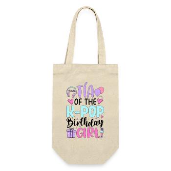 Tia of The K-Pop Birthday Girl - Geschenkbeutel für Flaschen - Natur - Vorne